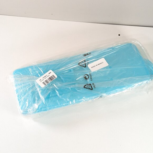 NEW 2 x Tupperware Ice Cube Tray Tropical Blue Silicone Bottom Pop Out Cubes - Picture 3 of 8